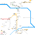 Carte des itinéraires de tram Linz