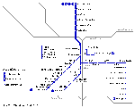 Carte des itinéraires de tram Poznań