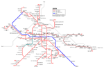 Carte des itinéraires de tram Sofia