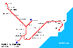 Carte des itinéraires de tram Ténérife
