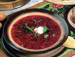 traditionellen russischen soep - Borschtsch