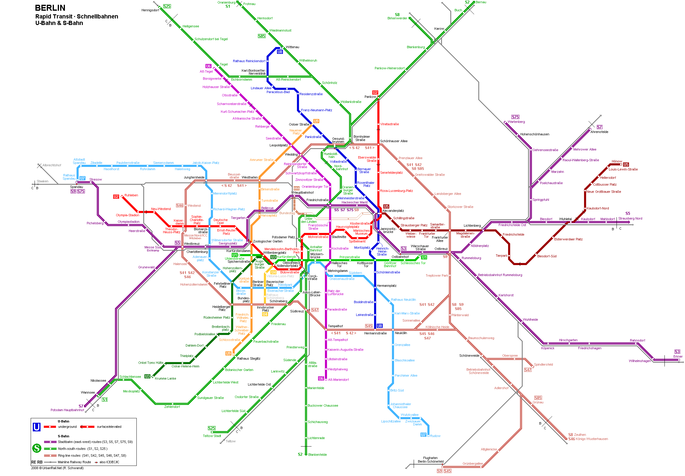 Berlin Metro Map