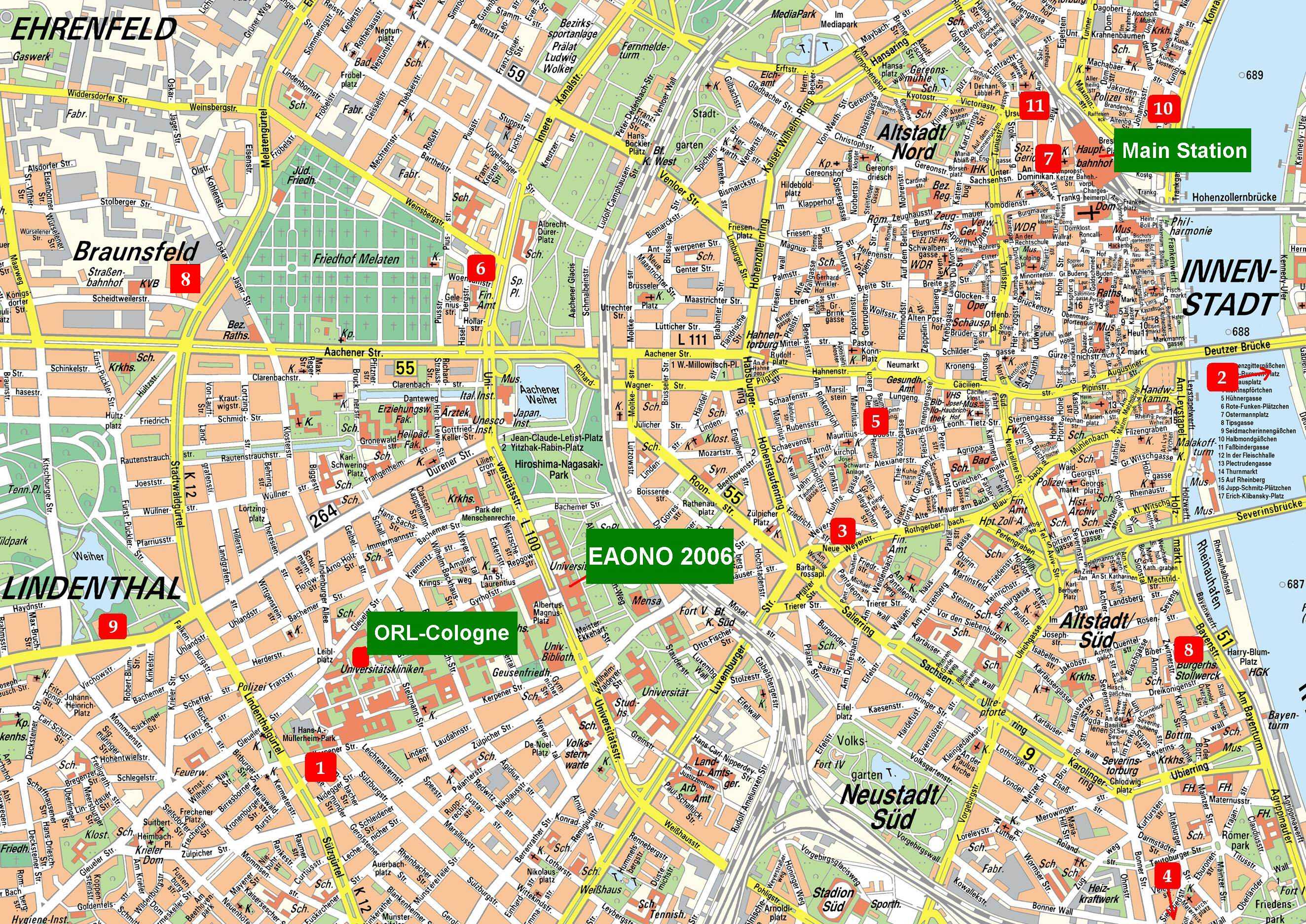 koln karta Cologne Map   Detailed City and Metro Maps of Cologne for Download  koln karta