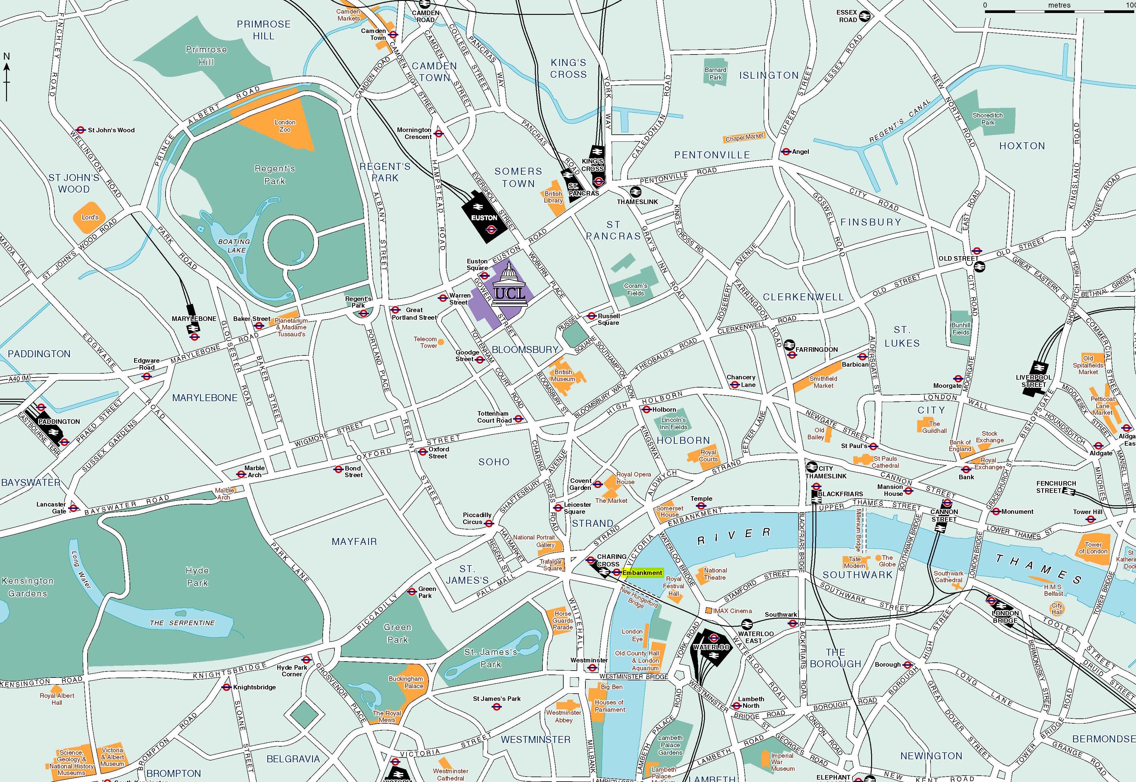 London Map - Detailed City and Metro Maps of London for ...