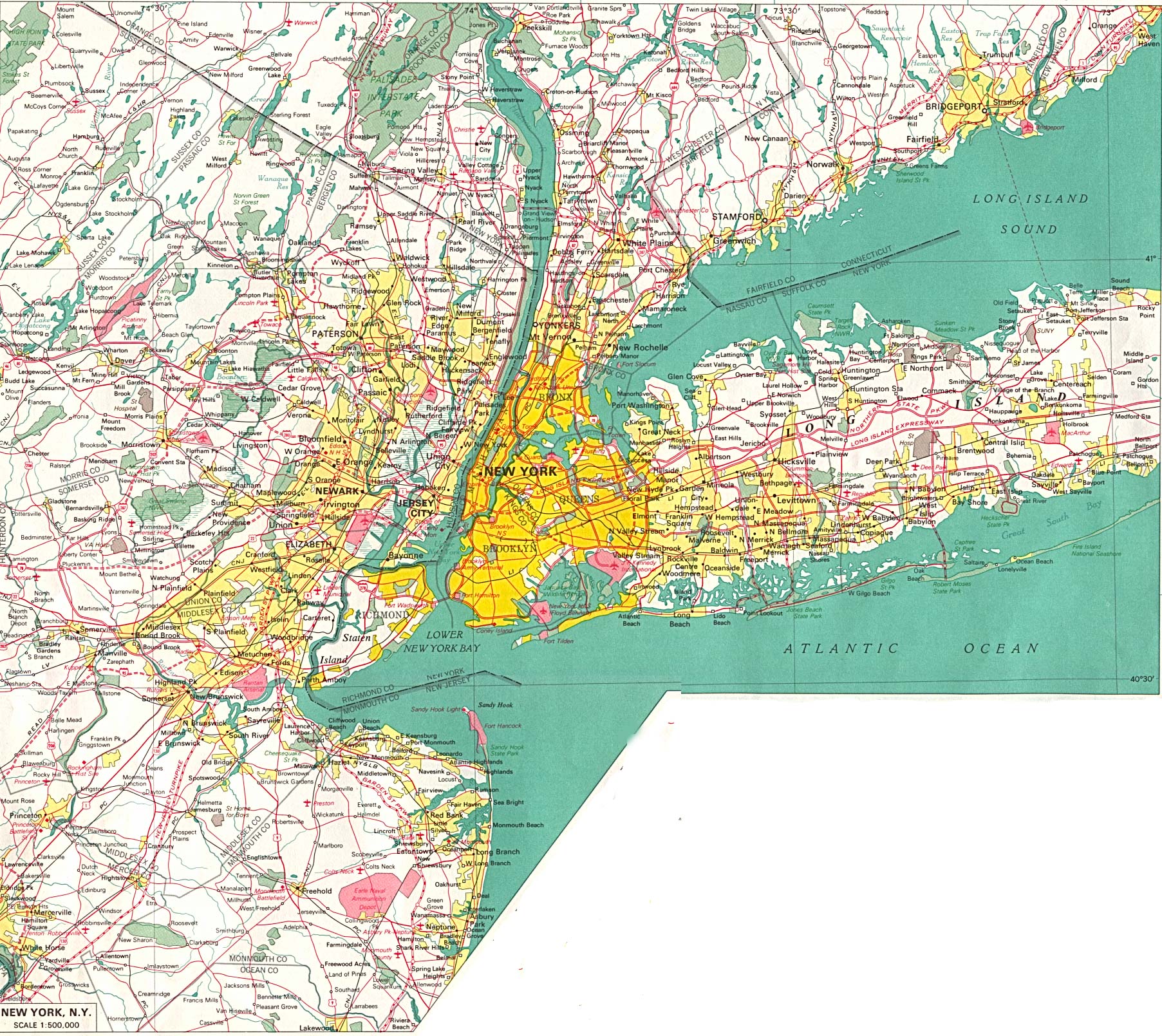 New York Map Detailed City And Metro Maps Of New York For