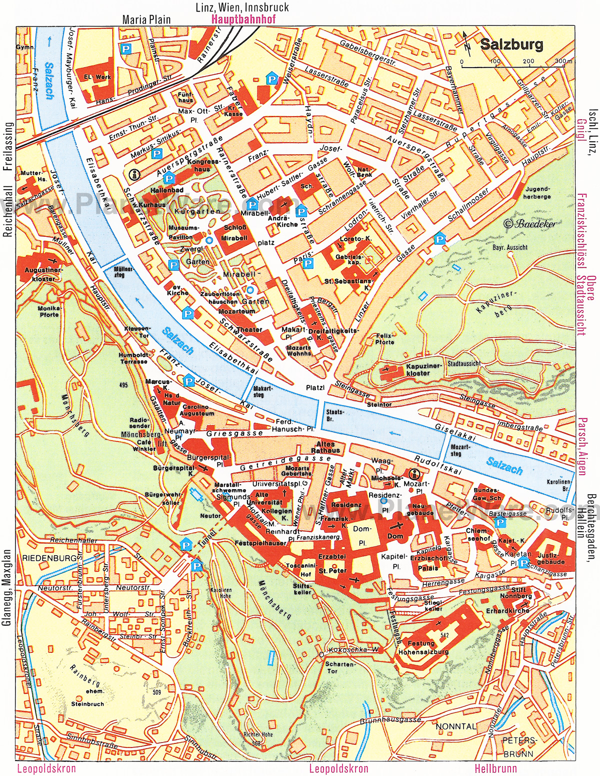 salzburg térkép Salzburg Map   Detailed City and Metro Maps of Salzburg for  salzburg térkép