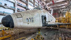 Abandoned Hangar near Baikonur Cosmodrome, Kazakhstan