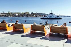 Набережная Акер Бригге , Aker Brygge Waterfront, Норвегия