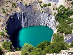 «Großes Loch» Kimberlitröhre, Südafrika