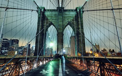 Die Brooklyn Bridge, Vereinigte Staaten