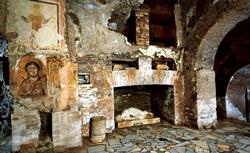 The Catacombs of San Sebastiano, Italy