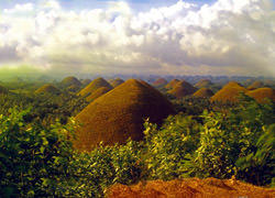 Шоколадные холмы , Chocolate Hills, Филиппины