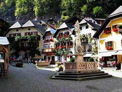 Hallstatt Dorf, Österreich