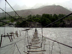 Hussaini Suspension Bridge, Pakistan