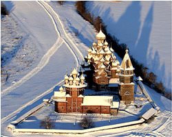 Holzkirchen von Kischi Pogost, Russland
