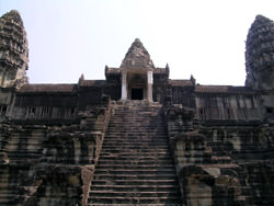 Ladder Angkor Wat, Cambodia