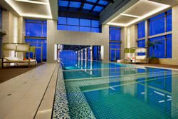 Swimming pool at Holiday Inn Pudong Kangqiao, China