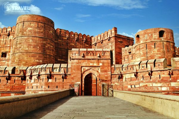 Исторический форт в Агре, Индия