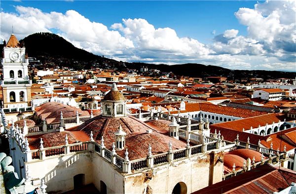 Die antike Stadt Sucre, Bolivien