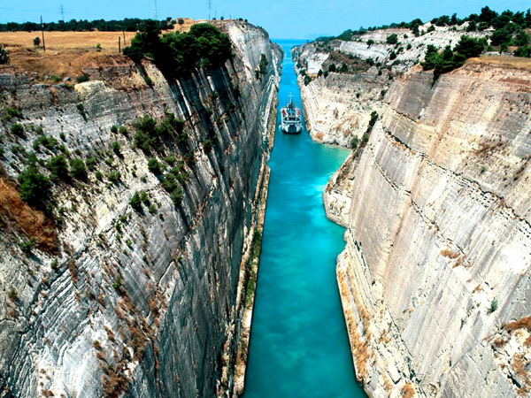 Kanal von Korinth, Griechenland
