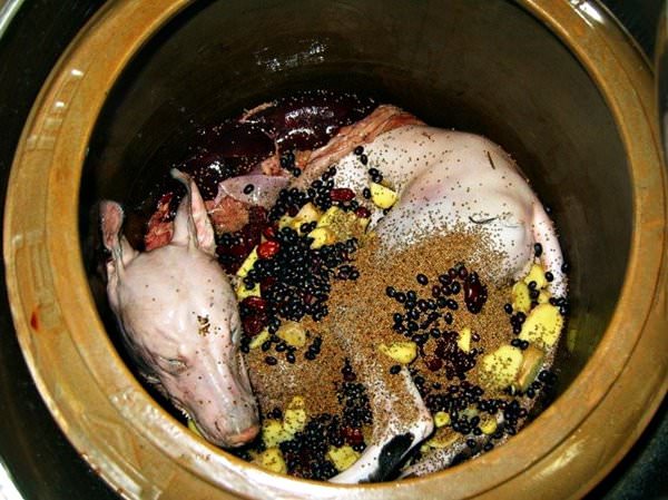 Dog Meat in Hanoi Restaurants, Vietnam