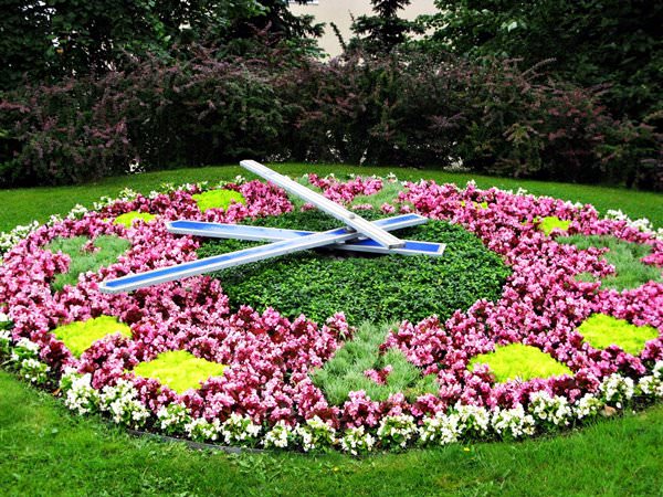 Flower Clock in Ventspils, Latvia