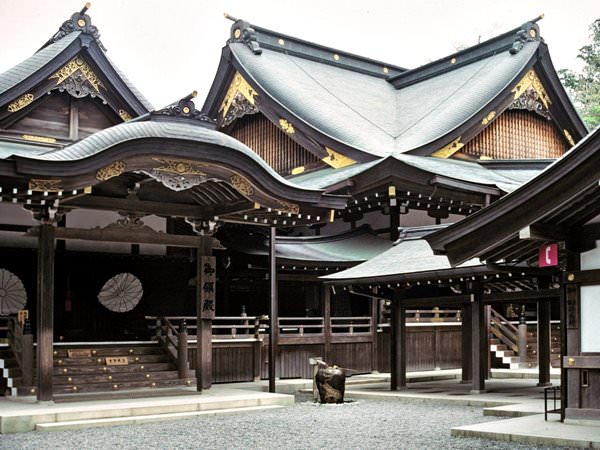 Der Große Tempel Ise, Japan