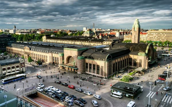 Центральный вокзал Хельсинки, Финляндия