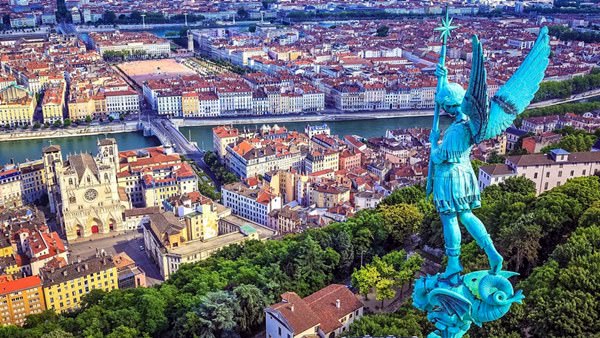 Historic city of Lyon, France