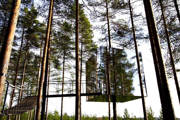 Mirror Cube Tree Hotel, Sweden