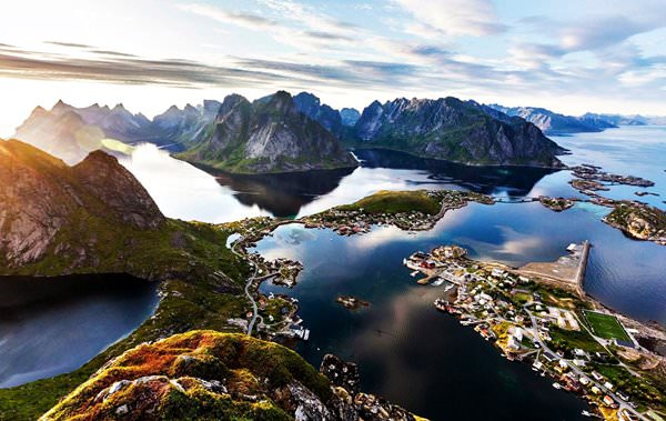 Reine Village, Norwegen