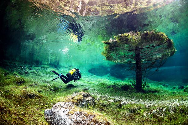 Underwater Park Gruner See, Austria