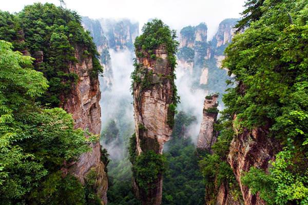 Parque forestal Nacional de Zhangjiajie, China