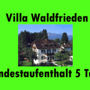 Villa Waldfrieden - Ferienwohnungen und -Haus