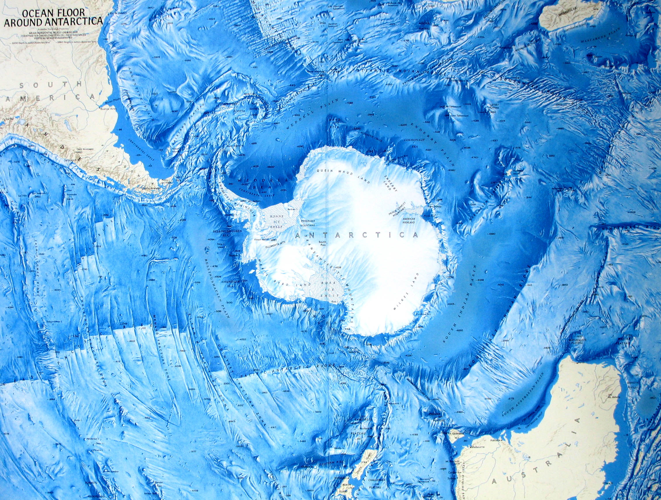 Ocean Floor Relief Maps Detailed Maps Of Sea And Ocean Depths