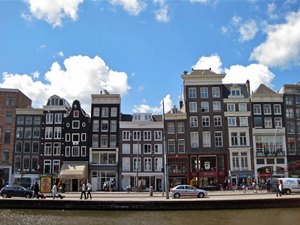 Amsterdam buildings and skyline