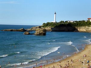 Biarritz, Pyrenees-Atlantiques, la plage