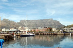 Table Mountain viewed from  V&A Waterfront, Cape Town