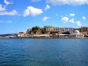 Chania harbour, Crete