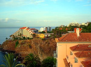 The view from the Reids Palace in September 2009 towards the Cliff Bay Hotel in Funchal