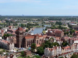 View from Gdansk Cathedrals Tower