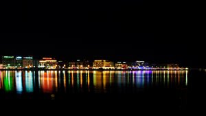 Geneva - Night - Lake