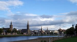 Inverness City Centre and River Ness