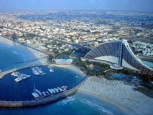 Jumeirah Beach Hotel from up above
