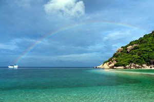 Rainbow in samui nanyuan island