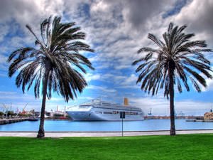 Fotos del crucero Oriana en el muelle de Santa Catalina de Las Palmas de Gran Canaria