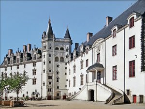 Cour interieure du chateau des ducs de Bretagne (Nantes)