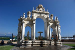 Brunnen mit Kindern