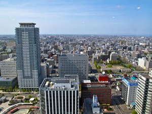 View from hotel @ Sapporo