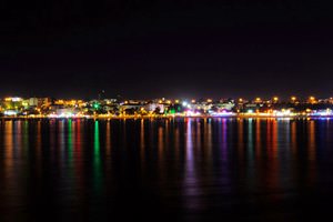 City lights of Side, Turkey City lights of Side, Turkey
